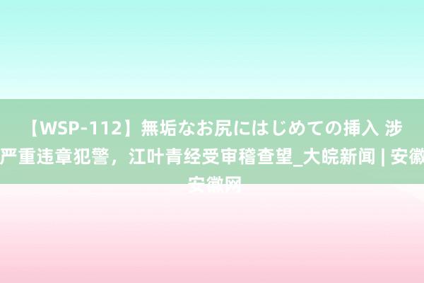 【WSP-112】無垢なお尻にはじめての挿入 涉嫌严重违章犯警，江叶青经受审稽查望_大皖新闻 | 安徽网