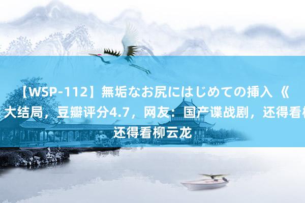 【WSP-112】無垢なお尻にはじめての挿入 《孤舟》大结局，豆瓣评分4.7，网友：国产谍战剧，还得看柳云龙