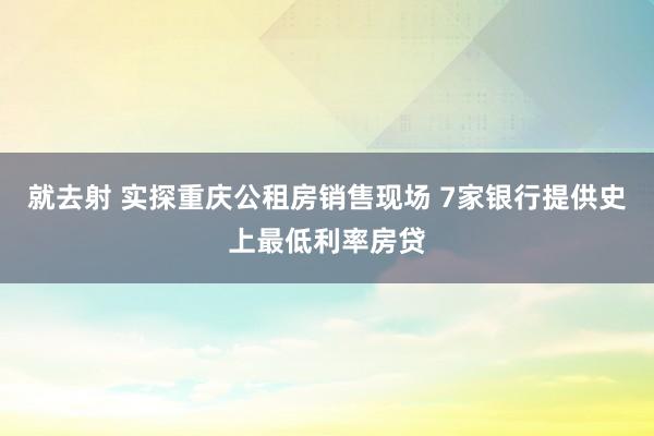 就去射 实探重庆公租房销售现场 7家银行提供史上最低利率房贷