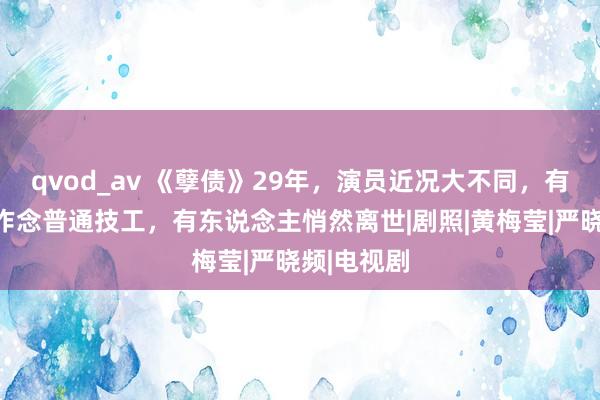 qvod_av 《孽债》29年，演员近况大不同，有东说念主作念普通技工，有东说念主悄然离世|剧照|黄梅莹|严晓频|电视剧